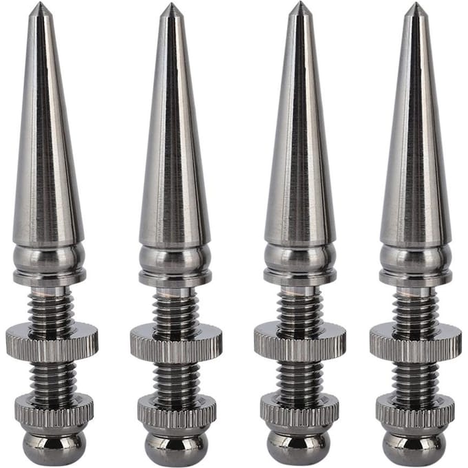 Lot de 4 paires de pieds de haut-parleur antichoc en cuivre pur pour caisson de basses
