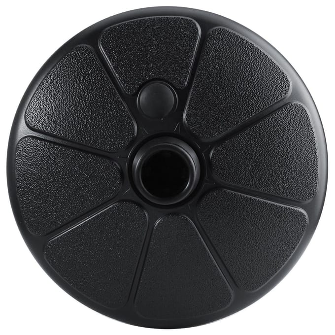 Kunststof Buiten Patio Tuin Tuin Ronde Vorm Water Zand Vulbare Parasolvoet Standaard Houder black