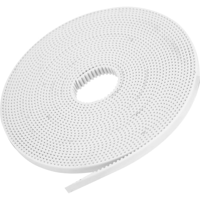 Synchrone Riem Wit Antislip Tandriem met Staalkern 2GT6mm(5 Meter ) white