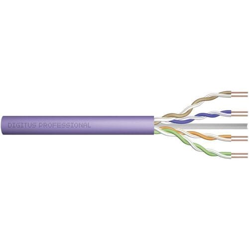 Digitus DK-1613-VH-1 Netwerkkabel CAT 6 U/UTP 4 x 2 x 0.25 mm² + 0 2 x 0.25 mm² Violet 100 m