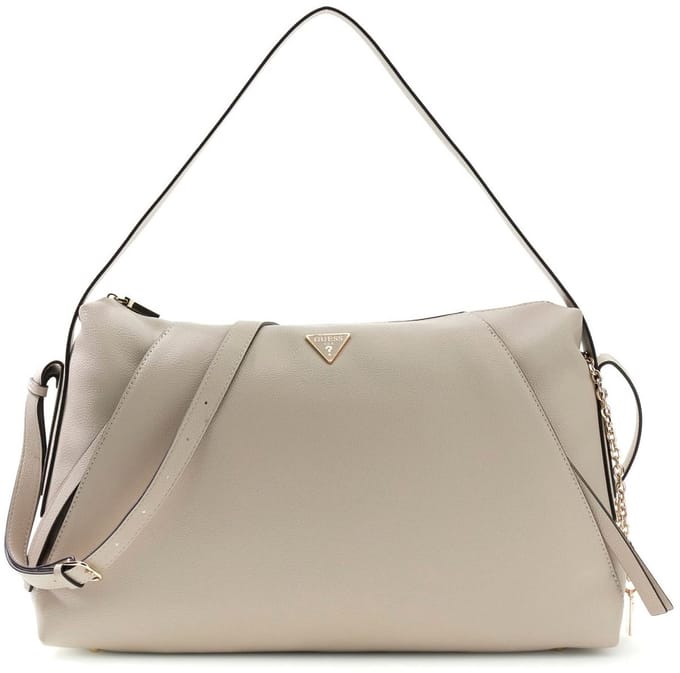 GUESS schoudertas Devon Shoulder Bag Light Taupe crème