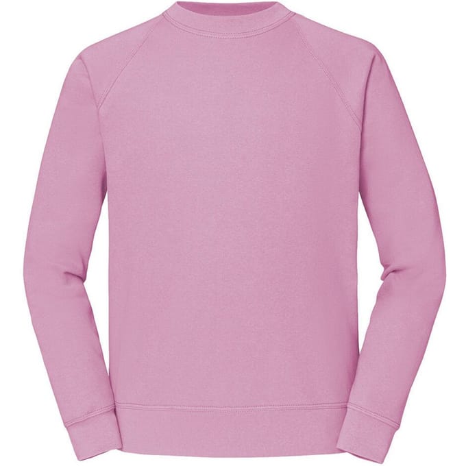 Fruit of the Loom Heren Klassiek Raglan Sweatshirt (Lichtroze)