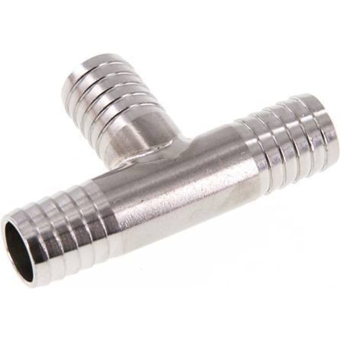 13 mm RVS 1.4301 T-Slangkoppeling