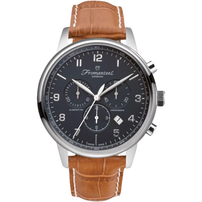 Refurbished Fromanteel Globetrotter Chrono GT-0702-010 Heren Horloge 42mm