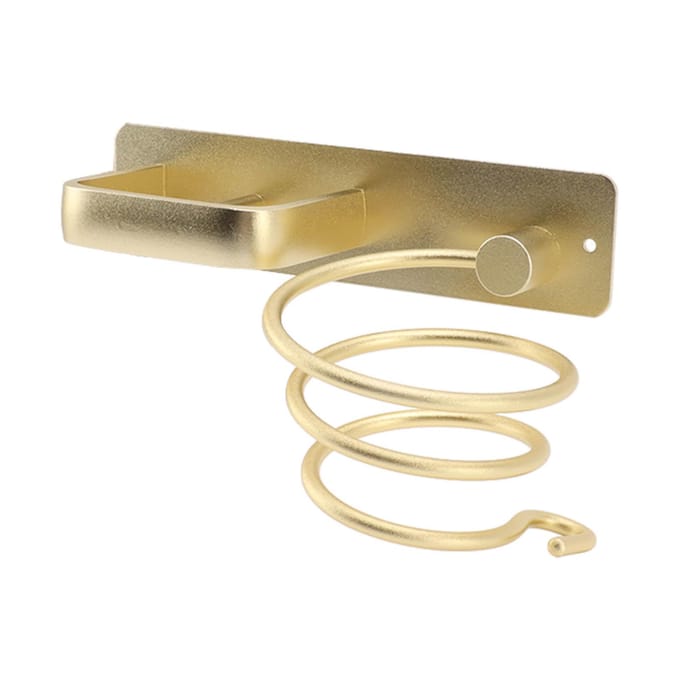 Haardrogerhouder Haardroger Opbergbeugel Rek Ruimte Aluminium Woondecoratie beige