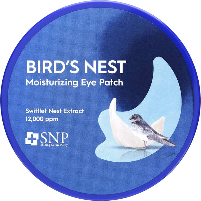 SNP, Bird's Nest Moisturizing Eye Patch, 60 sheets, 1.25g (0.04oz) each blue