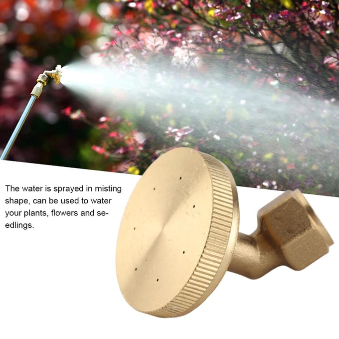 G1/4  Binnendraad 7 Gaten Vernevelsproeier Tuinbewatering Sproeikop (Elleboog) beige
