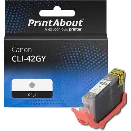 PrintAbout Inktcartridge CLI-42GY Grijs geschikt voor Canon