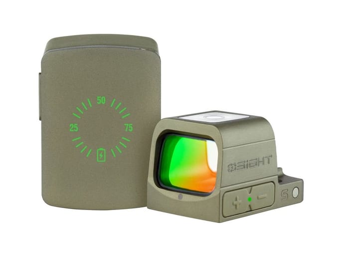 Olight O Sight Olive Green – Geavanceerd Reflex Vizier Met Magnetisch Oplaadsysteem