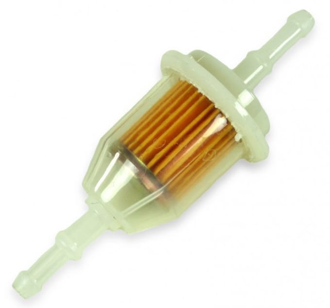 Benzinefilter 6 - 8 mm - brandstoffilter met slangaansluiting - universeel filter