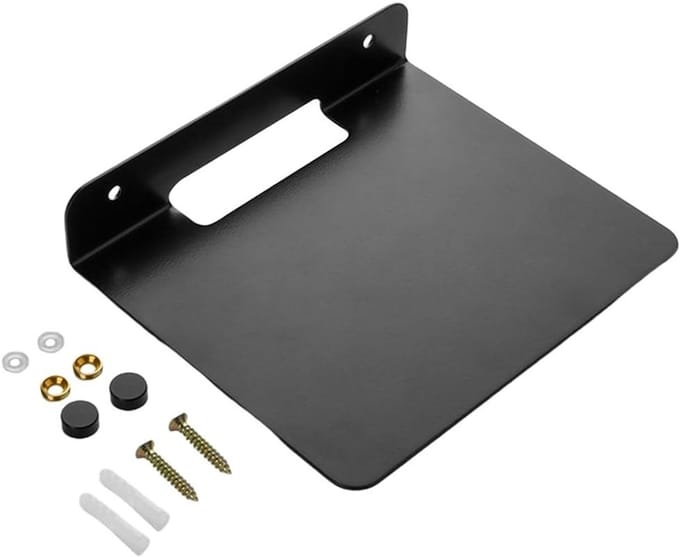 Wandmontage Plank - Speaker Houder - Home Audio - Robuuste Constructie - 16 x 14 x 4 cm - Zwart