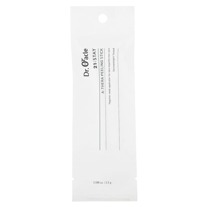 Dr. Oracle, 21;Stay, A-Thera peelingsticks, 10 stuks, 2,5 g (0,088 oz) elk gray