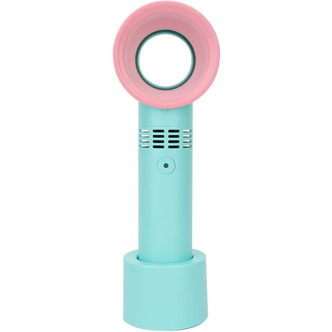 Draagbare Mini USB Oplaadbare Bladeless Handheld Grafting Valse Wimperventilator (Blauw)