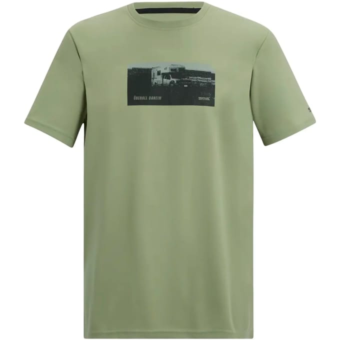 Heren Fingal T-shirt met korte mouwen en slogan