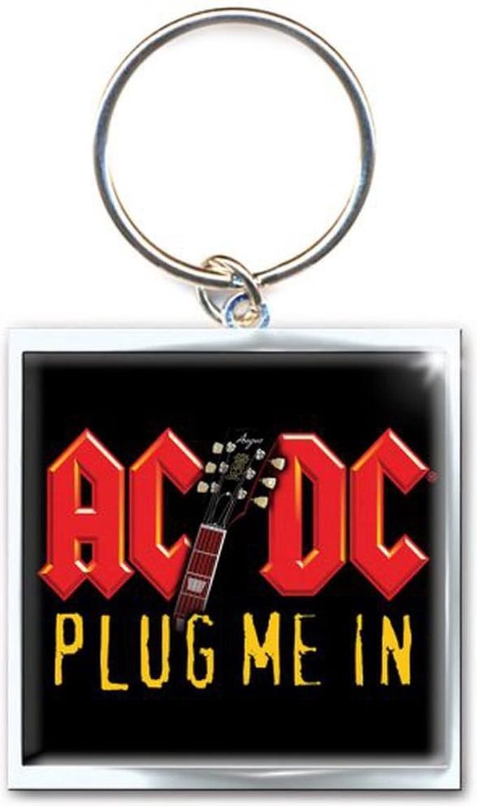 AC/DC - Plug Me In Sleutelhanger - Multicolours
