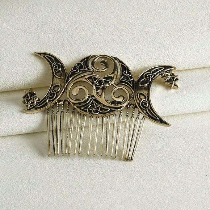 Creatieve Maan en Ster Haarstyling Kam High-End Oude Kostuum Accessoires Boetiek Haar Kam