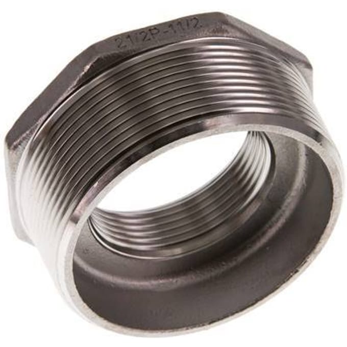 R 2 1/2'' x Rp 1 1/2'' M/F RVS Verloopring 16 Bar - FL2S-MF-SH-212R-112R