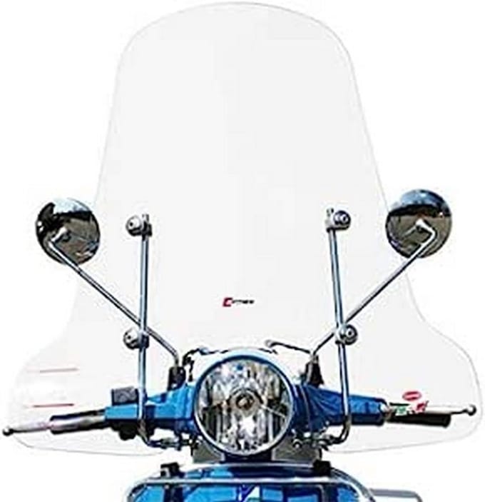 Windscherm Compleet met Bevestiging voor Vespa PX Schijfrem