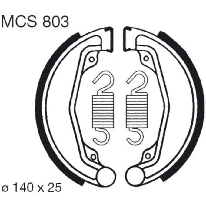 Remschoenset TRW MCS803