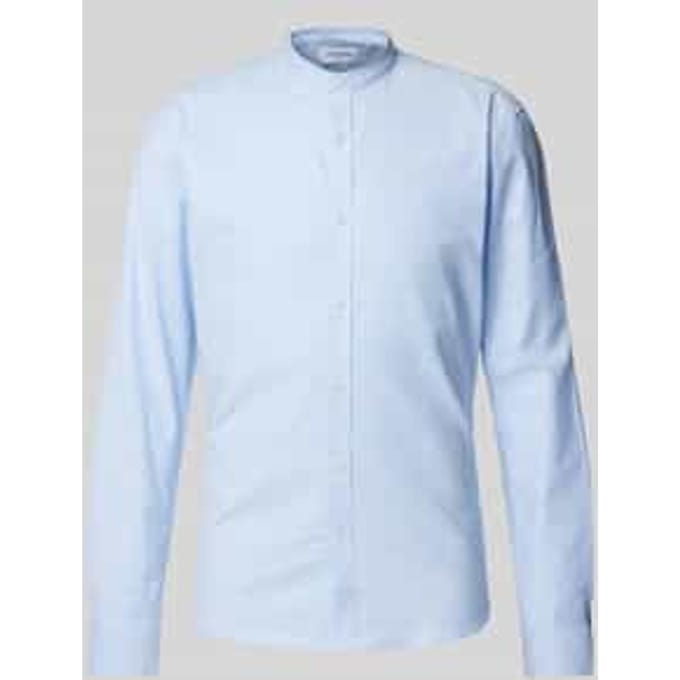Slim fit vrijetijdsoverhemd met opstaande kraag, model 'Oxford'