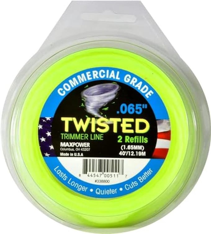 Trimmerfaden 1.6mm - 12 Meter Lengte, Neongelb - Co-Polymer