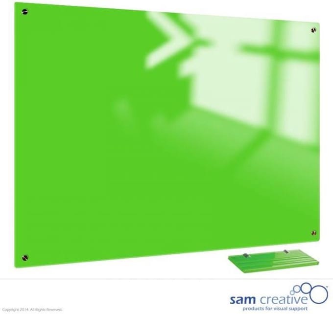 Glassboard Bright Lime Green Magnetic 120x240 cm