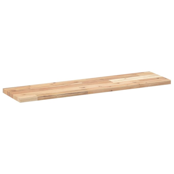vidaXL - Wandschap - zwevend - 80x20x2 - cm - onbehandeld - massief - acaciahout