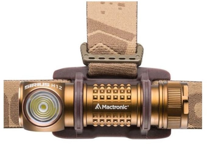 Mactronic hoofdlamp Sirius H12 Angle - 1200 lumen - Bruin