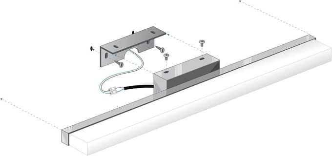 LED Wandlamp 40 cm - Chromen Muurverlichting voor Badkamer