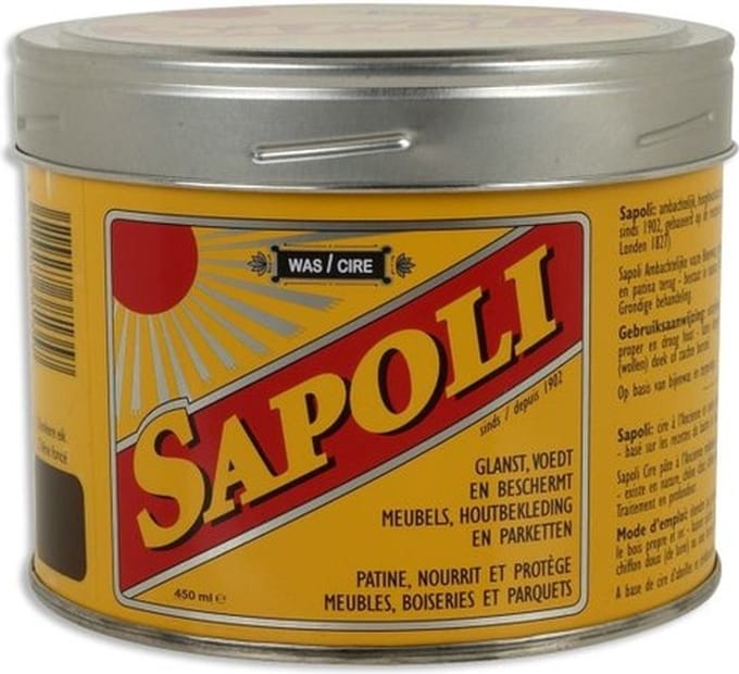 SAPOLI - Boenwas - Vast midden eik - 450 ML - ERES 38125
