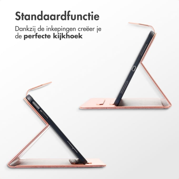 imoshion Tablet Hoes - Geschikt voor Samsung Galaxy Tab A9 Plus - Mandala tablet Bookcase - Rosé goud