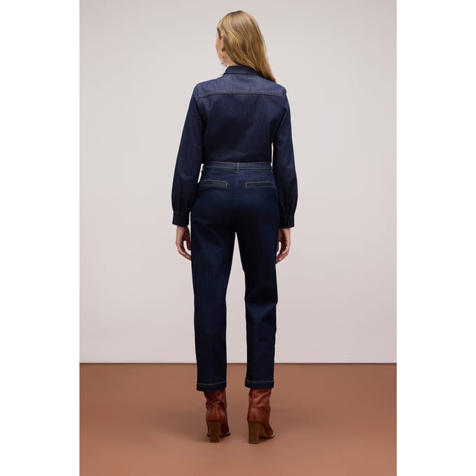 Oltre Jeans With Crystal Set Stones Blue Taglia: 42 | Jeans straight fit Outlet | Donna | Blu