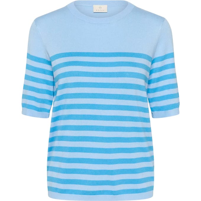 T-Shirt LIZZA STRIPED KAFFE SPRING BLUE 108931