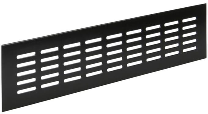 Renson ventilatiestrip 400x80 mm aluminium zwartbruin