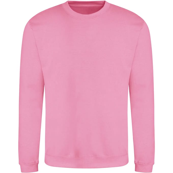 Just Hoods - AWDis Sweat - Candyfloss Pink maat M