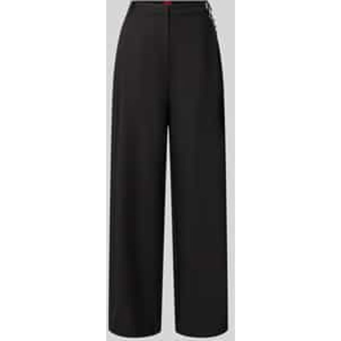 Regular fit barrel leg broek met viscose, model 'Hentessa-1'