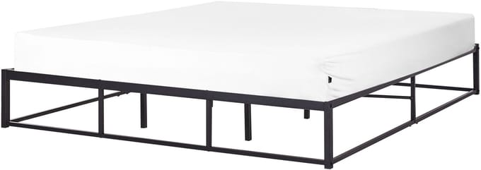 VIRY - Tweepersoonsbed - Zwart - 180 x 200 cm - Metaal