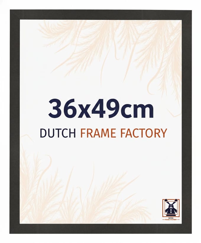Fotolijst 36x49 cm - MDF - Zwart Mat - Benno