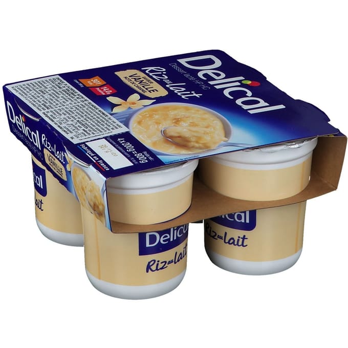 Delical Rijstpap Vanille 4x200 Beslag