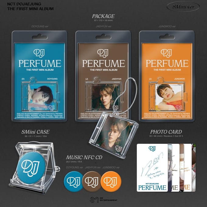 NCT DOJAEJUNG - [Perfume] Het Eerste Mini Album Smini Ver. RANDOM orange