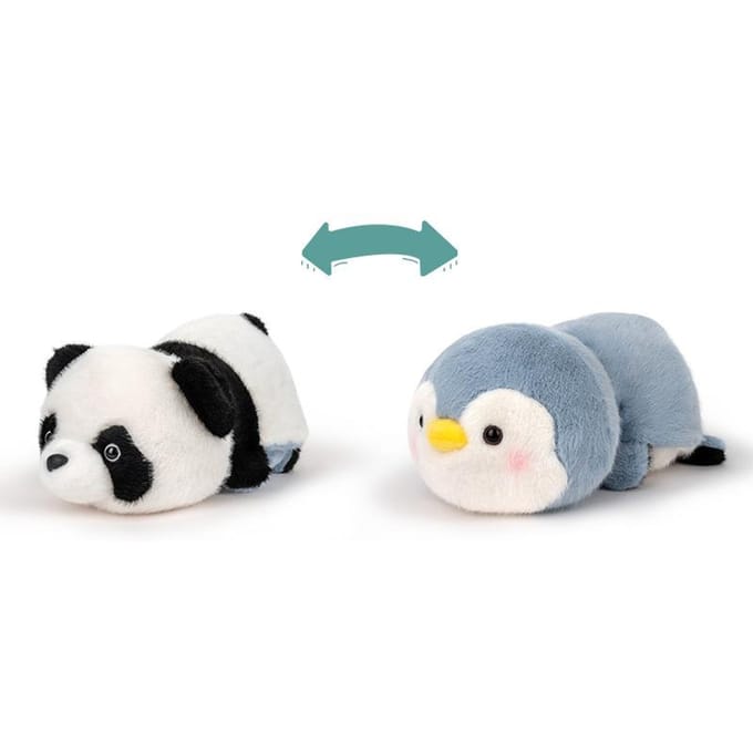 Schattige Flip Panda Veranderd in Een Kleine Panda Pop Pluche Speelgoed Pop Kindercadeau 25cm