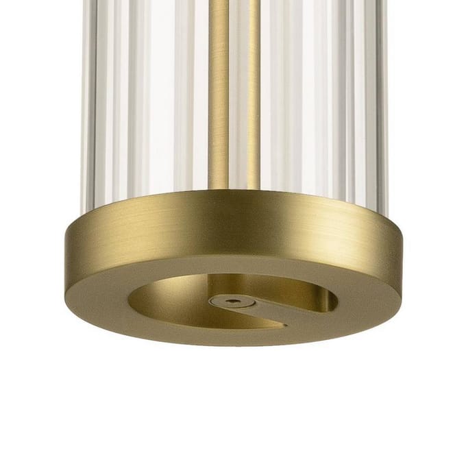 SLV LED hanglamp Quimera, messingkleurig, Ø 8 cm, CCT