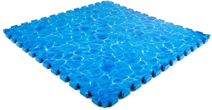 Rubbermagazijn - Speelmat foam - 100x100cm - Puzzelmat - Dikte 2cm - Oceaan