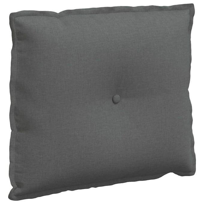 vidaXL - Rugkussen - Donkergrijs - 200 - x - 19 - x - 50 - cm - Stof