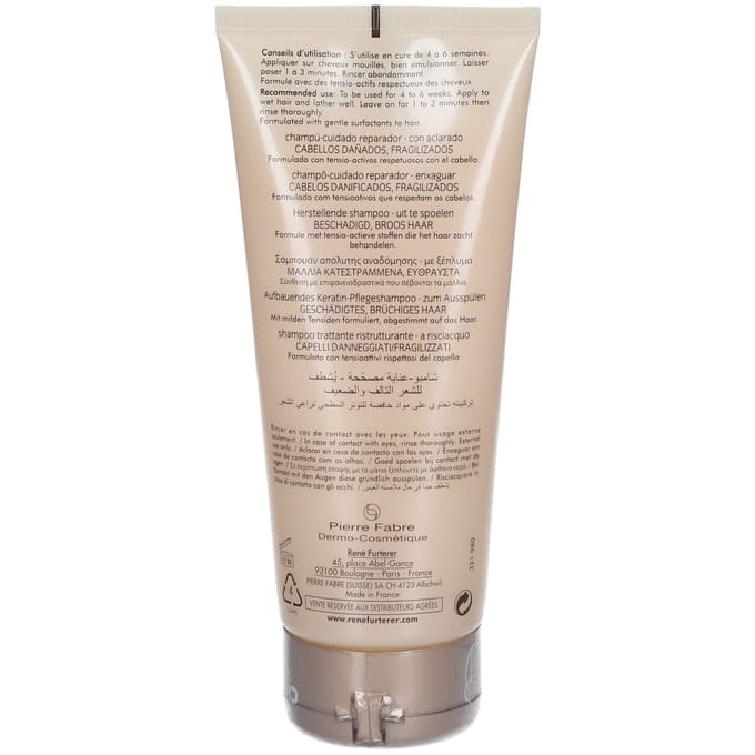 Rene Furterer Absolue Kératine Renewal Care Repairing Shampoo Beschadigd/Overbehandeld Haar 200ml