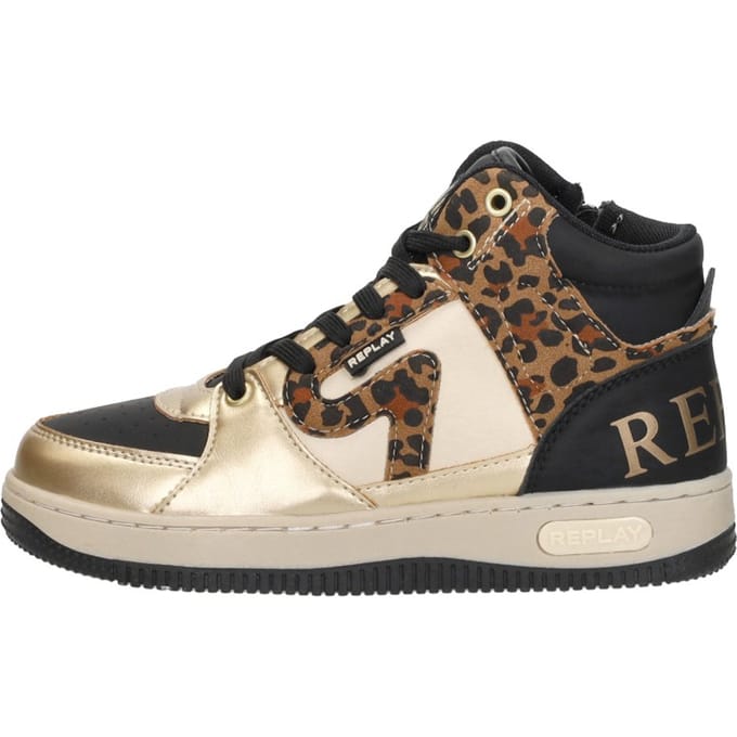 Replay Epic JR 6 Sneakers Hoog - Zwart - Maat 30