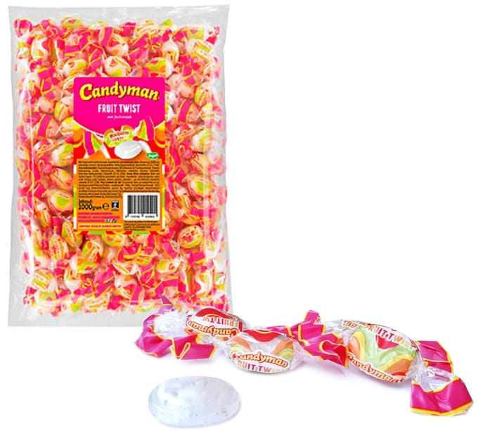 Zuurtje Candyman fruit twist zak 1 kilogram