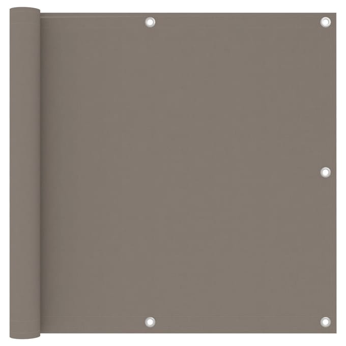 vidaXL - Balkonscherm - 90x500 - cm - oxford - stof - taupe