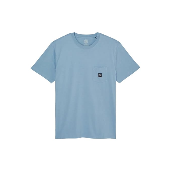 Element Icon Label Pocket T-shirt Met Korte Mouwen Blauw L Man