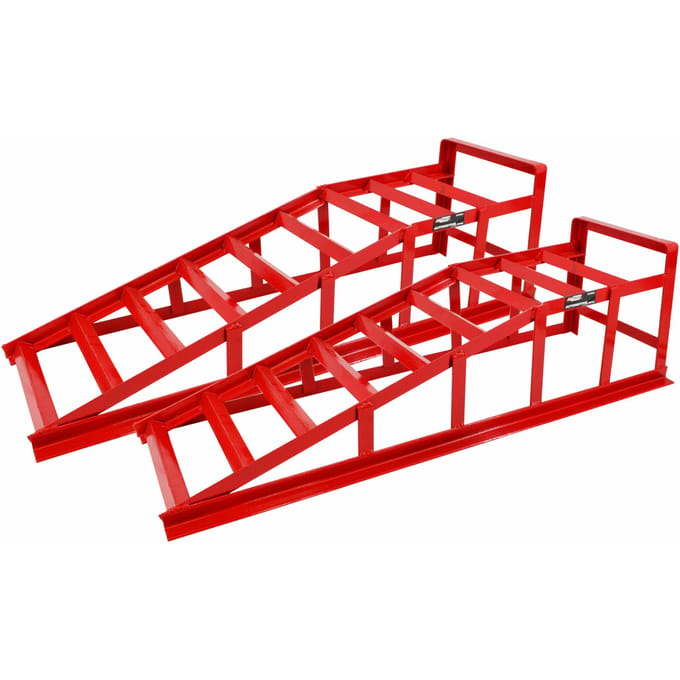 AWTOOLS - Oprijplaten Auto - Set van 2 - 2000 kg - Stalen Ramps - Poedergecoat - Stapelbaar